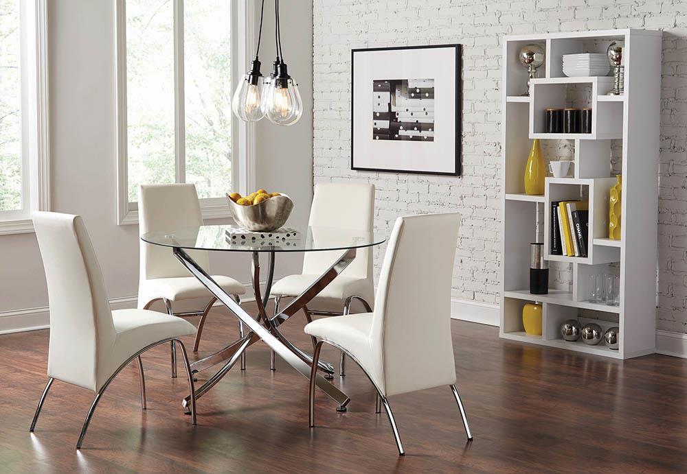 Ophelia Contemporary White Dining Chair image