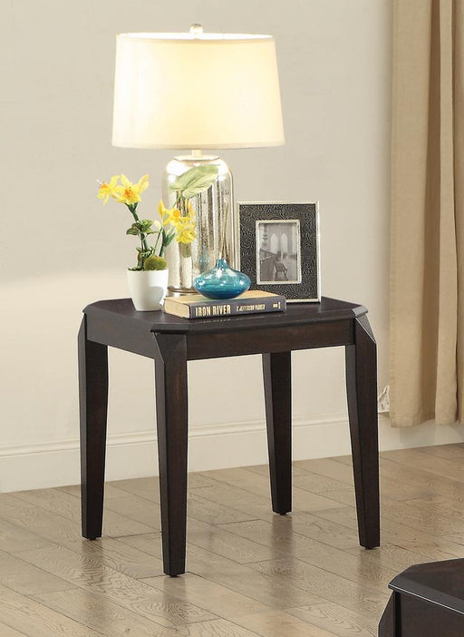 Transitional Walnut End Table image
