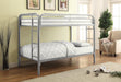 Morgan  Twin-over-Twin Silver Bunk Bed image