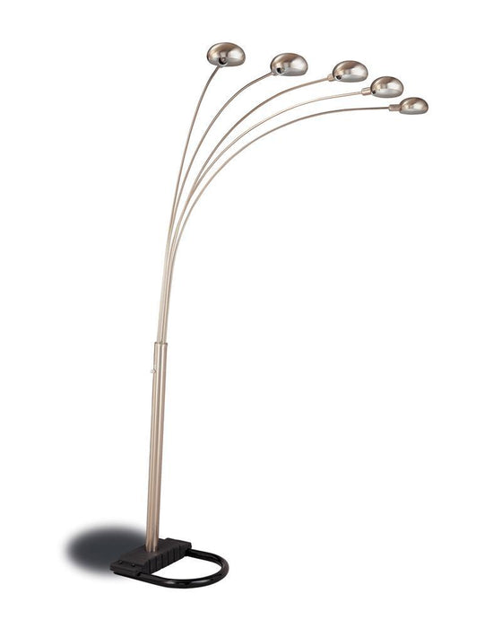 G1243 Contemporary Chrome and Black Floor Lamp image