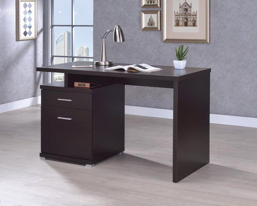 G800109 Office Desk with Drawer in Cappuccino image