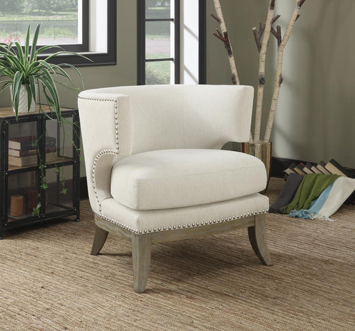 G902559  Contemporary White Accent Chair image