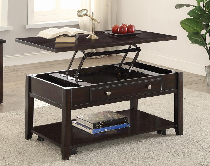 G721038 Transitional Walnut Lift-Top Coffee Table image