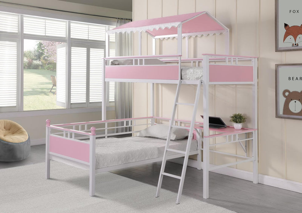 400119 TWIN/TWIN WORKSTATION BUNK BED image